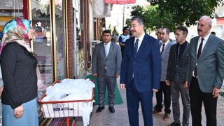 Osmaniye Valisi Erdinç Yılmaz esnaf ziyaretlerini sürdürüyor