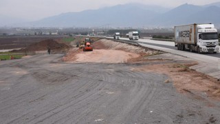 Otoban bağlantı yolu çalışmalarına başlandı