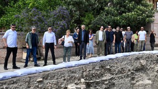 OKÜ Rektörü Uzun, Tepebağ Höyüğü’ndeki çalışmaları izledi