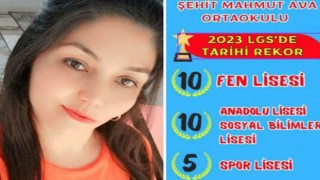 Şehit Mahut Ava Ortaokulu, 10 öğrencisini Fen liselerine gönderdi