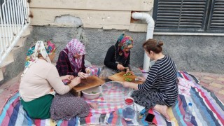 Sofralık Zeytinler İmece Usulü İle Hazırlanıyor
