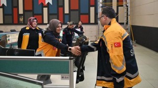 Dr. Kara, 112 Acil Çağrı Merkezini Ziyaret Etti