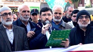 İsrail’in Gazze’ye saldırıları Adana’da protesto edildi