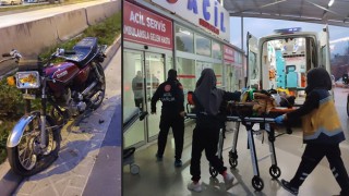 Adana’da beton bariyere çarpan motosikletteki 2 kişi yaralandı