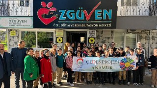 Anamur’da öğrenciler, özel eğitim ve rehabilitasyon merkezini gezdi