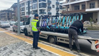 Antalya’da 85 elektrikli skuter sürücüsüne ceza uygulandı