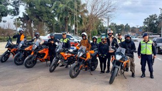 Antalya’da jandarmadan motosiklet denetimi