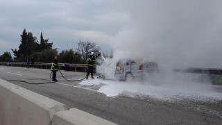 Hatay’da otomobilde çıkan yangın söndürüldü