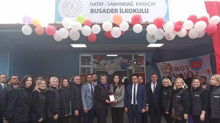 Hatay’da depremde yıkılan okul, gönüllü dernek tarafından yapıldı