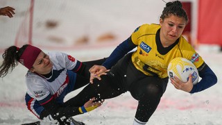 Türkiye’de ilk defa düzenlenen ”Kar Ragbi Şampiyonası” sona erdi