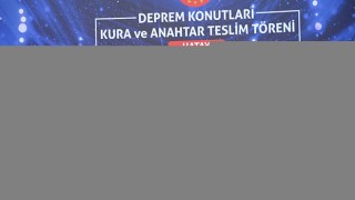 Bakan Özhaseki, Hatay’da ”Deprem Konutları Kura ve Anahtar Teslim Töreni”ne katıldı:
