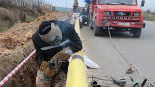 Kahramanmaraş’taki TOKİ konutlarında doğal gaz çalışmaları sürüyor