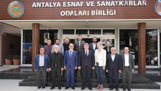 Muratpaşa Belediye Başkan adayı Manavoğlu, AESOB’u ziyaret etti