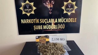 Osmaniye’de yolcu minibüsünde 2 kilo 150 gram sentetik uyuşturucu ele geçirildi
