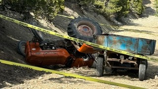 Burdur’da devrilen traktörün altında kalan 1 kişi öldü, 2 kişi yaralandı