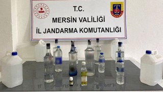 Çamlıyayla’da 30 litre sahte içki ele geçirildi