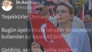CHP’li Asu Kaya: "Osmaniye’de Ön Seçimde 40 Bin Oy Kullanıldı!"