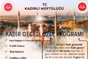 Kadirli'de Kadir Gecesine Özel Program