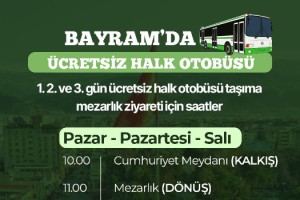 Osmaniye Belediyesi’nden Bayramda Ücretsiz Halk Otobüsü