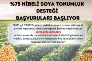 Osmaniye’de Çiftçilere %75 Hibeli Soya Tohumu Desteği
