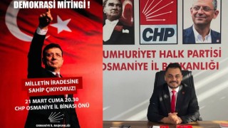 Osmaniye'de Ekrem İmamoğlu'nun Gözaltına Alınması Protesto Edilecek