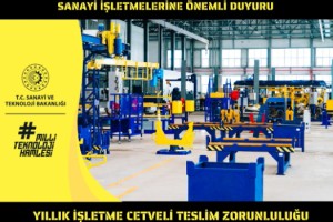 Sanayi Sicil Belgeli Firmalara Önemli Uyarı : Son Gün 30 Nisan