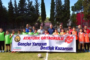 Bahçe’de Sporun Kalbi Atatürk Ortaokulu’nda Attı