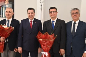 OKÜ'de iki müdürlükte devir teslim heyecanı yaşandı