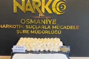 Osmaniye’de Yol Kontrolünde 40 Kilo Uyuşturucu Ele Geçirildi