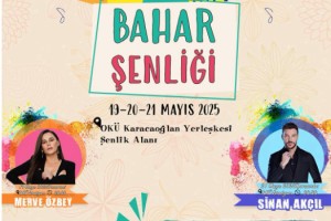 OKÜ Bahar Şenliği Merve Özbey ve Sinan Akçıl’la Şenlenecek