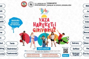 Osmaniye’de GSB Yaz Spor Okulları için kayıtlar başlıyor!