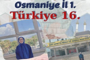 Osmaniyeli Ebrar, Umre Ödüllü Yarışmada Türkiye 16.’sı Oldu