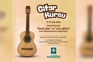 Osmaniye Belediyesi’nden Gençlere Gitar Kursu Fırsatı