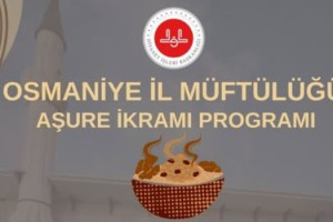 Osmaniye İl Müftülüğü'nden Millet Bahçesi'nde Aşure İkramı