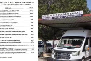 Toprakkale-Osmaniye Dolmuş Ücretlerine Zam