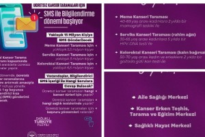 Osmaniye’de ücretsiz kanser taramaları için SMS dönemi