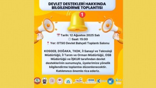 OTSO’da devlet destekleri toplantısı düzenlenecek