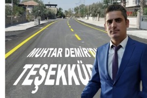 40 yıldır asfalt görmeyen mahallenin yolları yenilendi.