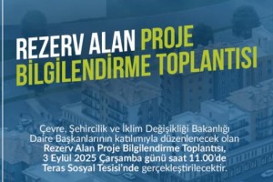 Bahçe Belediyesi’nden Rezerv Alan Projesi Daveti