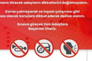 Kadirli Belediyesi KPSS öncesi sessizlik çağrısı yaptı