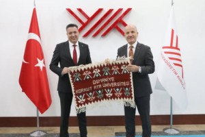 OKÜ Rektörü Uzun’dan YÖK Başkanı Özvar’a ziyaret