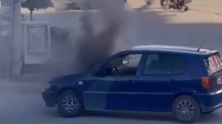 Osmaniye’de Otomobilde Çıkan Yangın Paniğe Neden Oldu