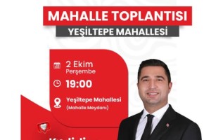 Kadirli’de mahalle toplantısı: Başkan Olcar halkla bir araya geliyor
