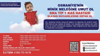 SMA Hastası Minik Ela'nın Yardım Kampanyasına Yarbaşı'ndan Destek