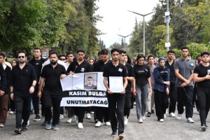 OKÜ’de Kasım Bulgan için sessiz yürüyüş düzenlendi