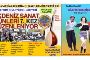 Osmaniye’de 7. Akdeniz Sanat Günleri Başlıyor