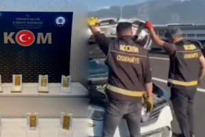 Osmaniye’de durdurulan araçta 7 kilo kaçak altın bulundu