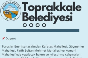 Toprakkale’de Elektrik ve Su 8 Saat Kesilecek
