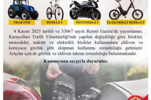 O Araçları Kullananlar : Eldiven ve Koruyucu Gözlük Takmak Artık Zorunlu