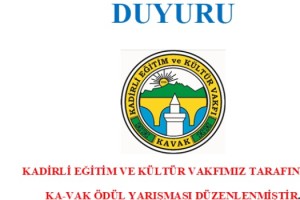 KA-VAK Ödül Yarışması Düzenleniyor: Başvurular Başladı